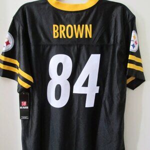 NFL Team Apparel Jersey Pittsburgh Steelers #84 Antonio Brown Size XL Youth NWT